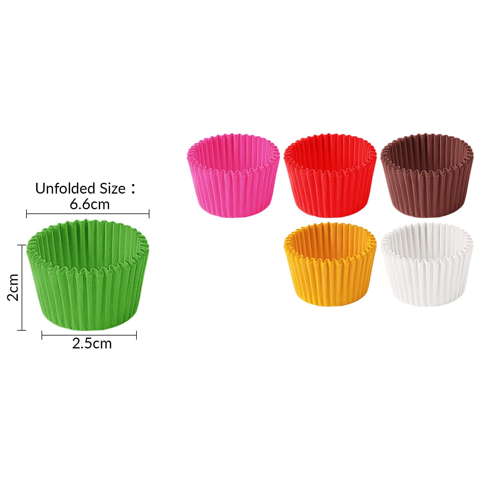 1000 sztuk papierowych mini foremek do babeczek do pieczenia, małe serniki mini babeczki (białe)
