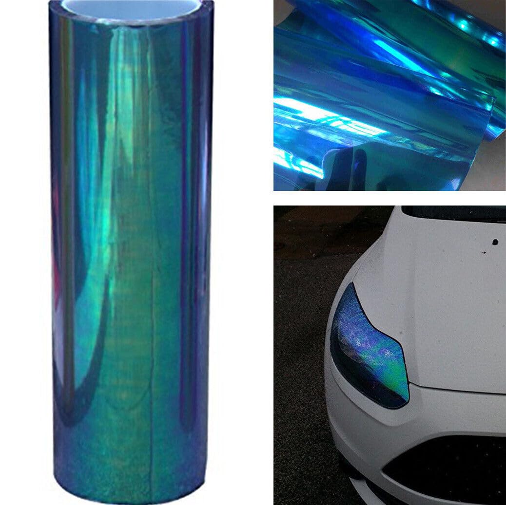 Purple Chameleon Neo Chrome Vinyl Tint Film - 2PCS 12x24 Inch Headlight Taillight Fog Light Tint
