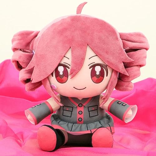 8inch Kasane Teto Plush,Stuffed Figure Throw Pillows Home Decor Virtual Character Musical Soft Doll Gifts