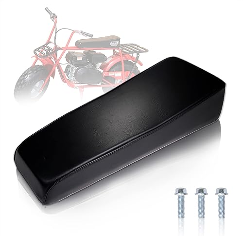 JMCHstore Asiento mejorado de 19 pulgadas para Coleman ct200u 196cc ct200 200cc motor 6.5HP Mini bike Trail Powersports piezas, negro