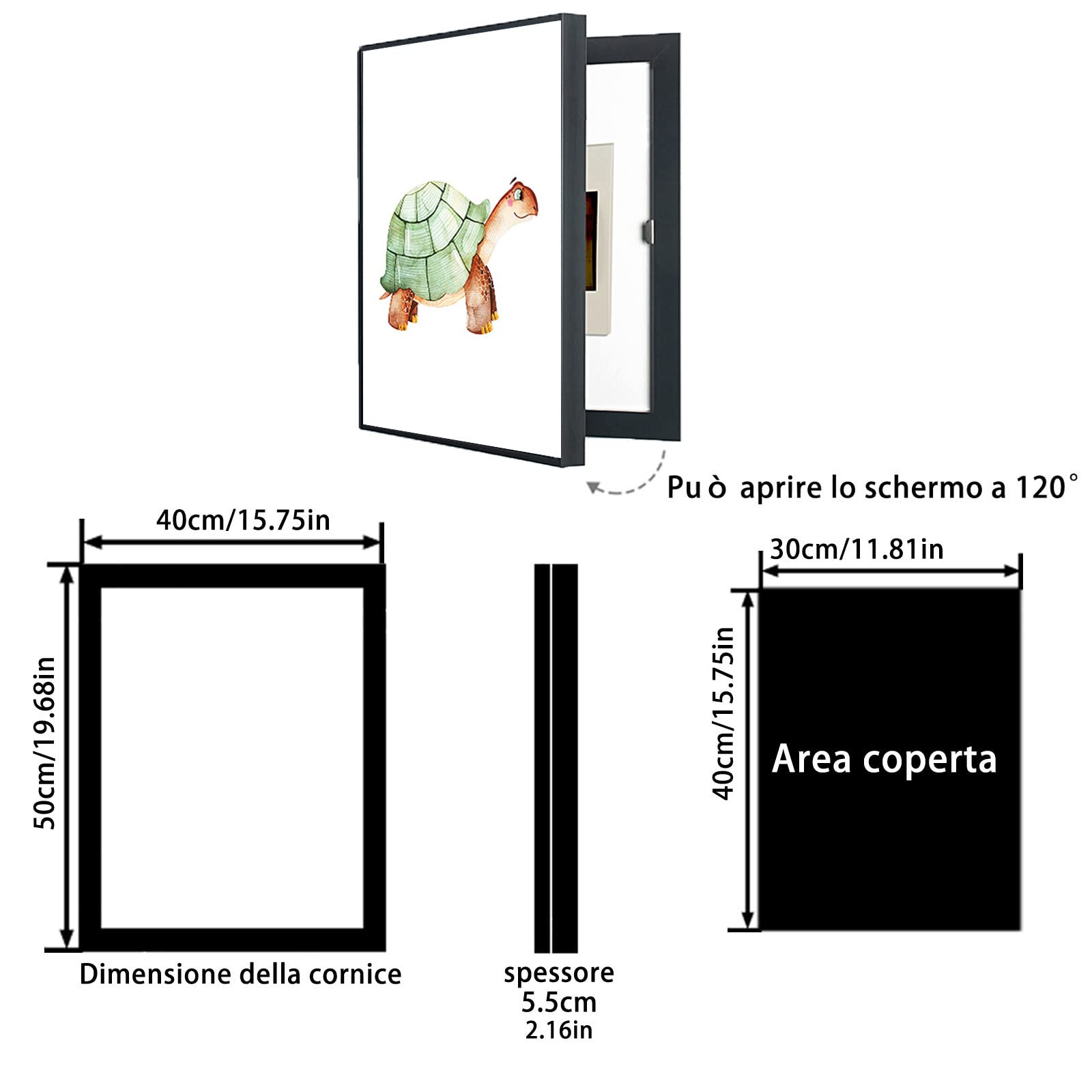 Coperchi per quadri elettrici, Strumenti elettrici Quadro elettrico Contatori a(G,40 * 50cm)