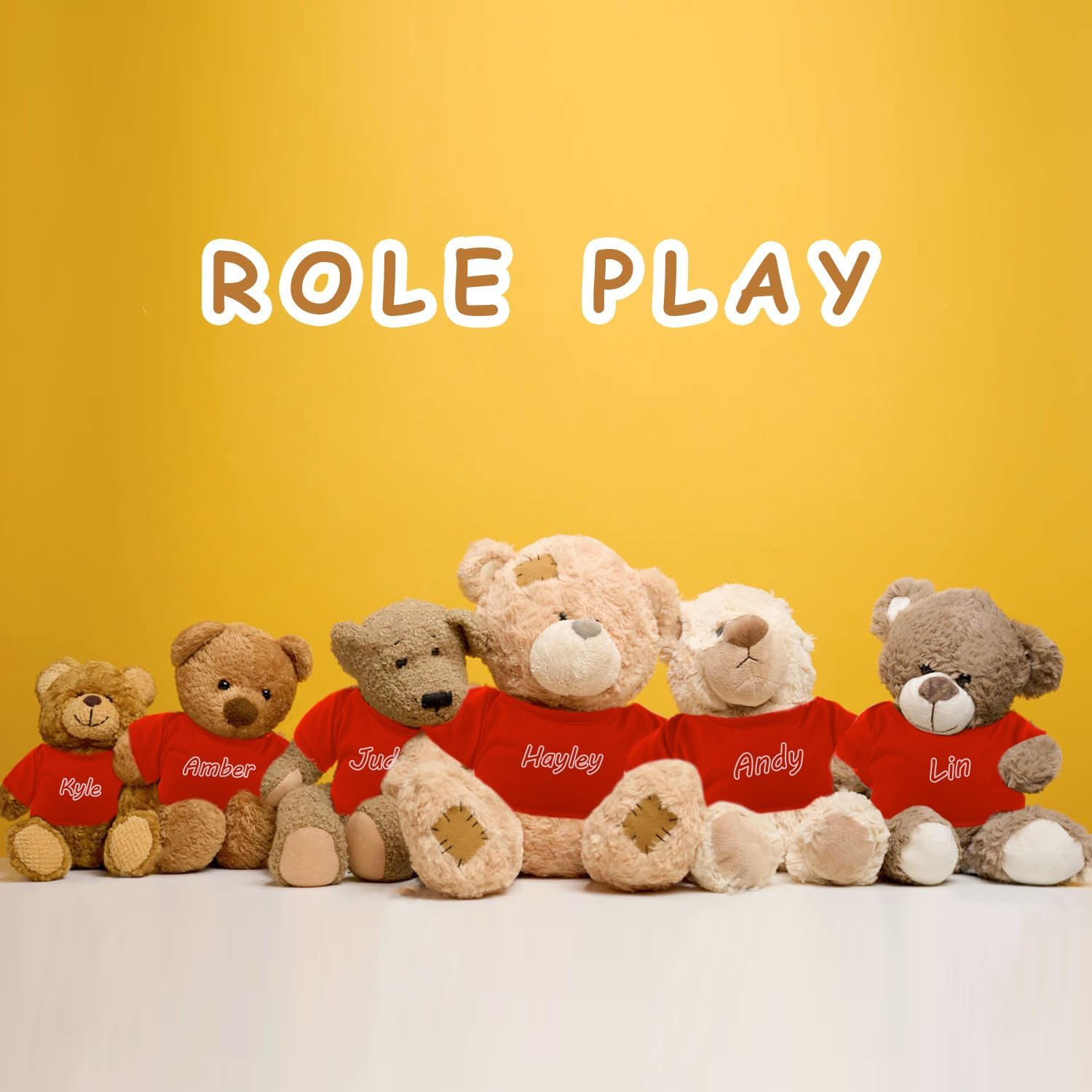 Sublimation Stuffed Bear Tshirt Fit 14-18 Inch Plush Bear Lovely Tiny Blank Stuffed Animal Clothes Easy Matching Doll Accessory Make Your Unique Stuffed Doll Outfit image 4