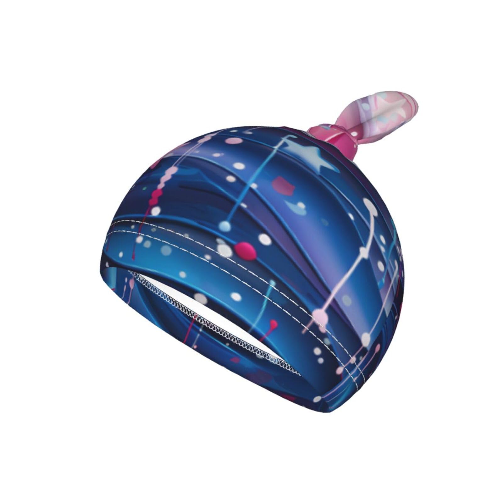3D Stars zestaw koców i kapeluszy dla noworodków, przytulna chusta dla niemowląt, malucha, komfort, 29 x 53 cm