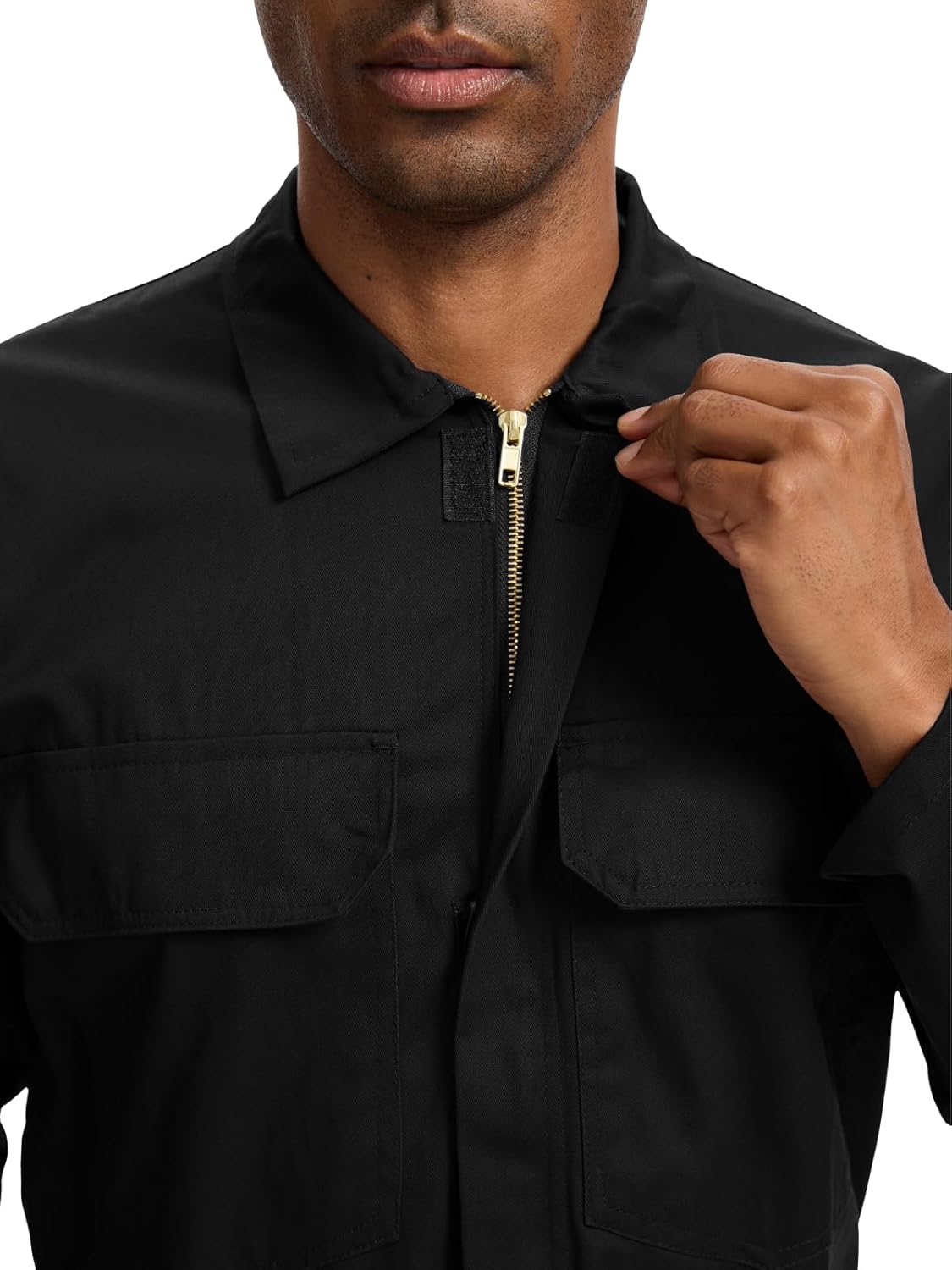 WORK IDEA Men's Coveralls Long Sleeve 100% Cotton Twill Workwear Jumpsuit Relaxed Fit - Image 6