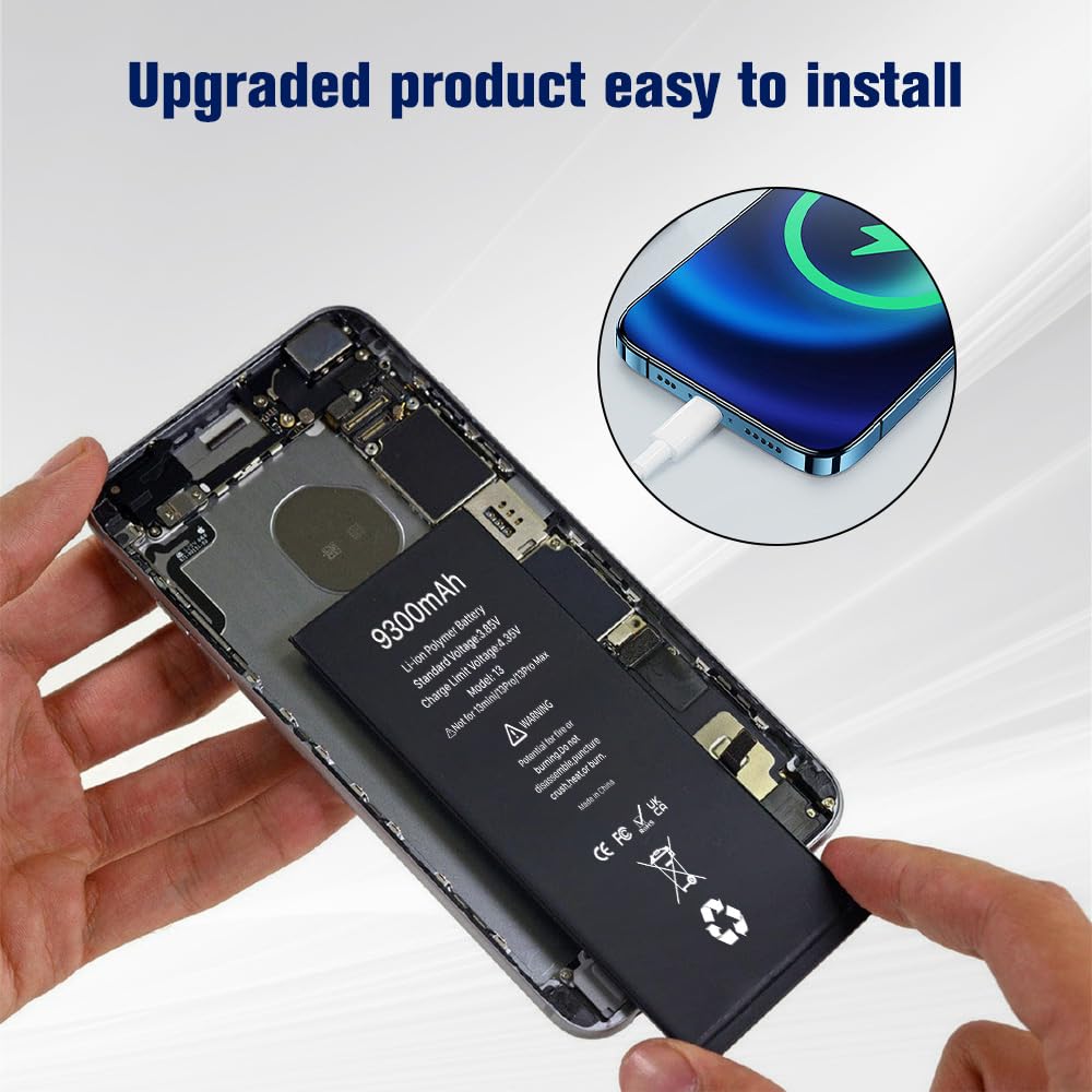 Amazon.com: BOANV 9300mAh High Capacity Replacement Battery for