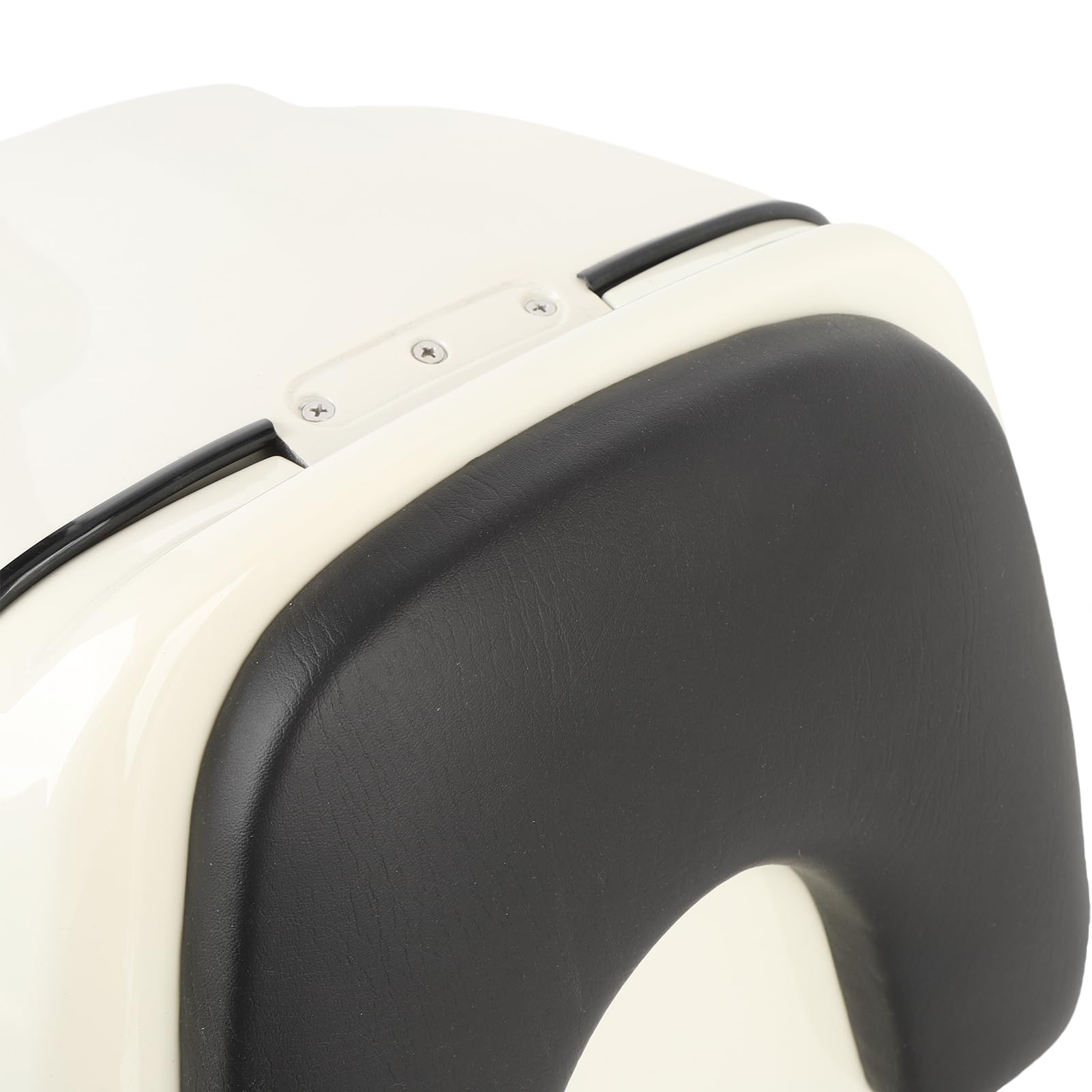 Cocoarm 38L Motorrad-Topbox, Wasserdicht, ABS-Aufbewahrungskoffer mit Schlüsselschloss, Weiß, Universal für Motorräder und Motorroller