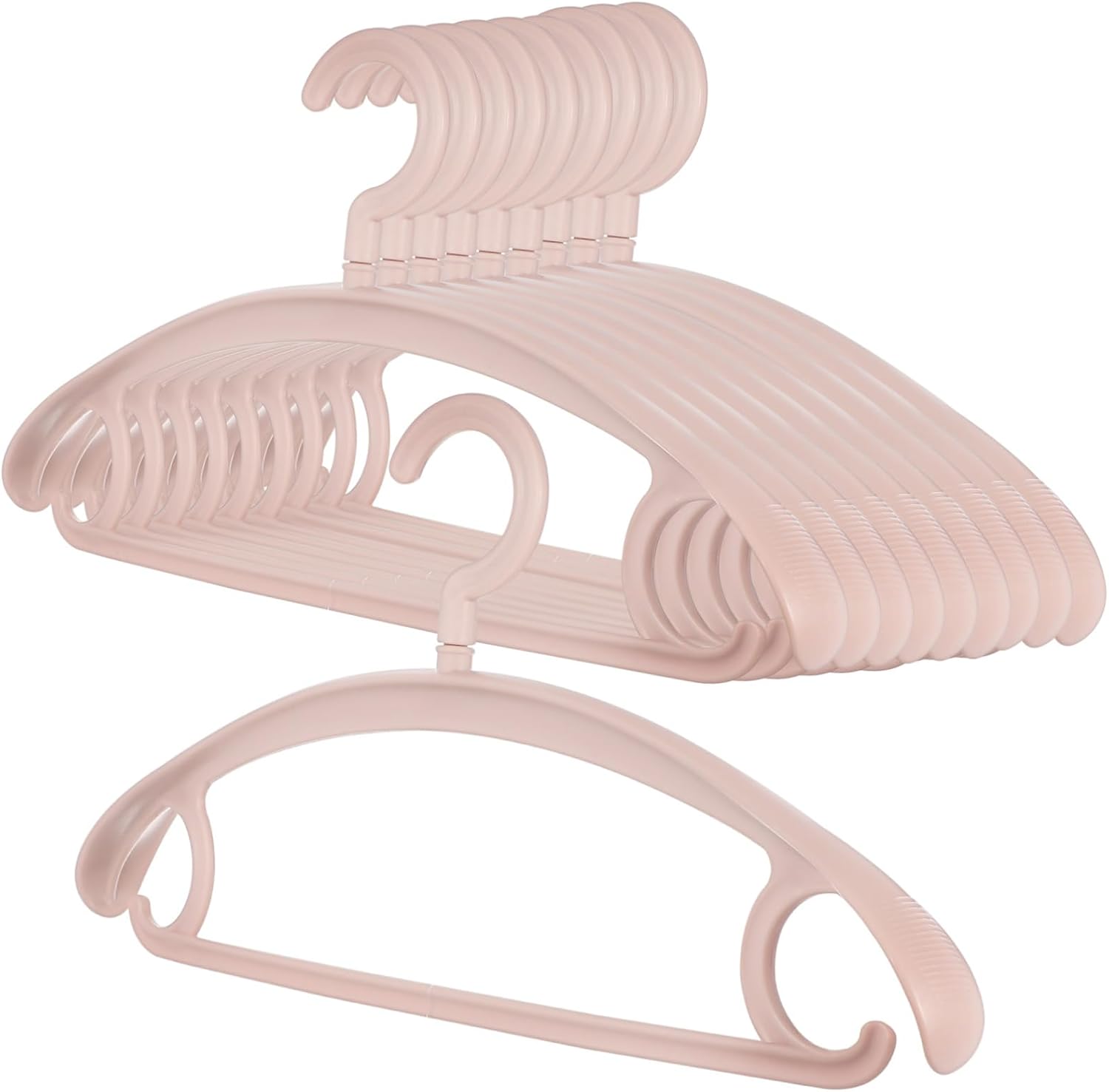 10pcs Prevent Shoulder Bump Clothing Hangers Non Slip Strips Wide Design Space Saving Organizer Heavy Duty Hangers for Laundry