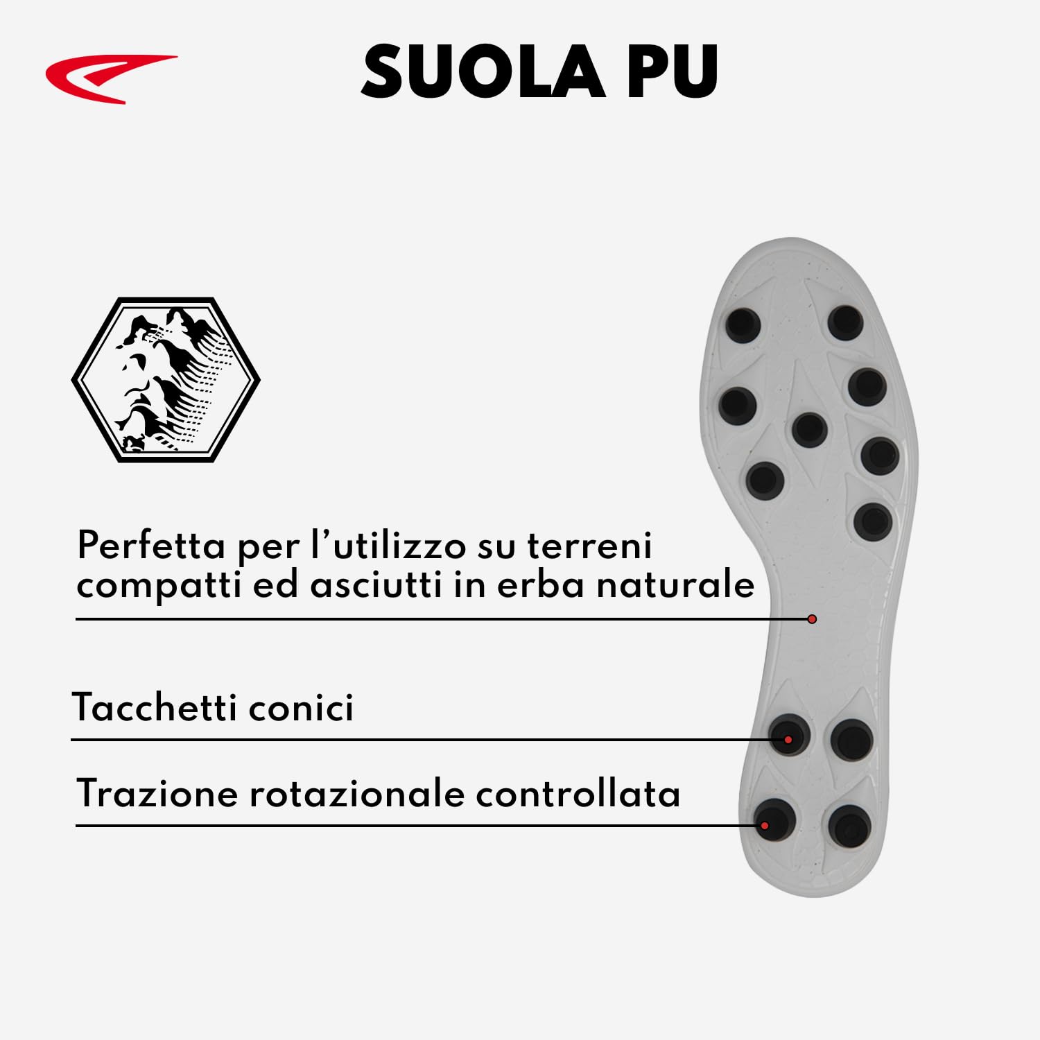 Scatto - Scarpe da Rugby per Bambino o Ragazzo in Pelle di Vitello Pieno Fiore