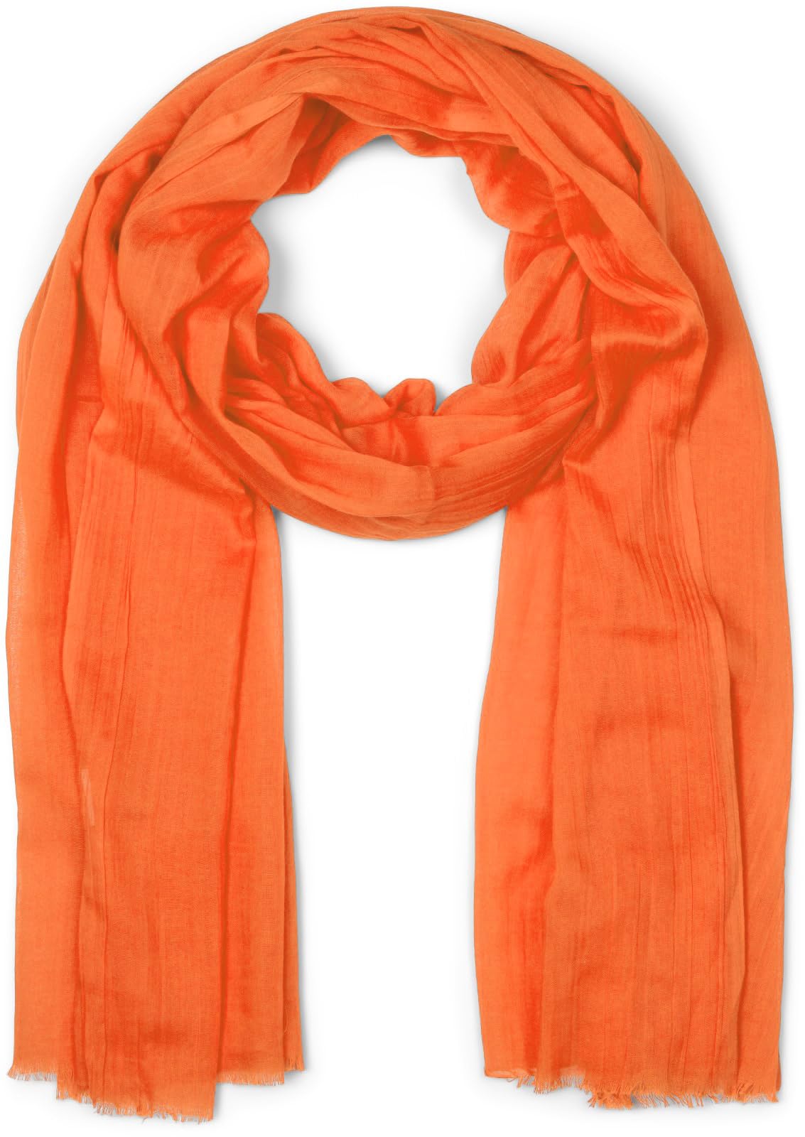 styleBREAKER chal ligero y semitransparente para mujer con flecos cortos | foulard liso para primavera y verano | pañuelo suave y amplio para hombros 188 x 100 cm