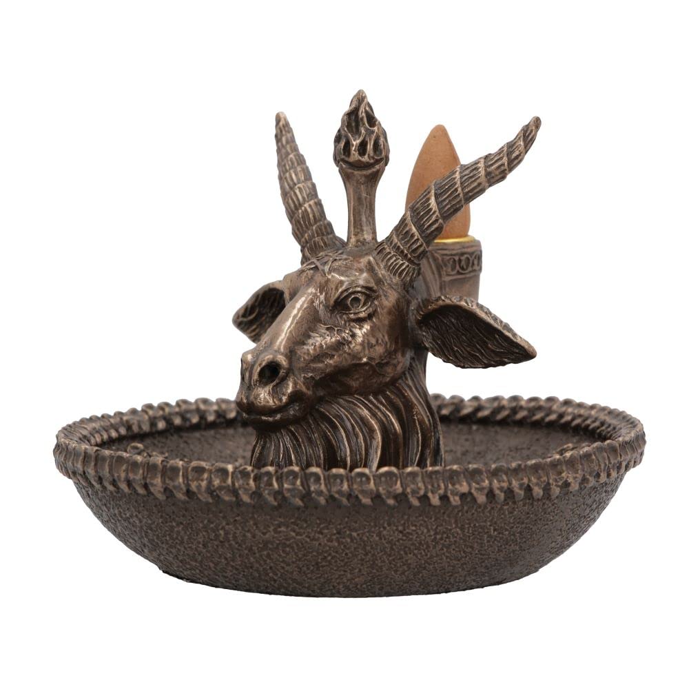 Nemesis Now Baphomet's Wealth Backflow palnik kadzidełkowy, brązowy, 13 cm