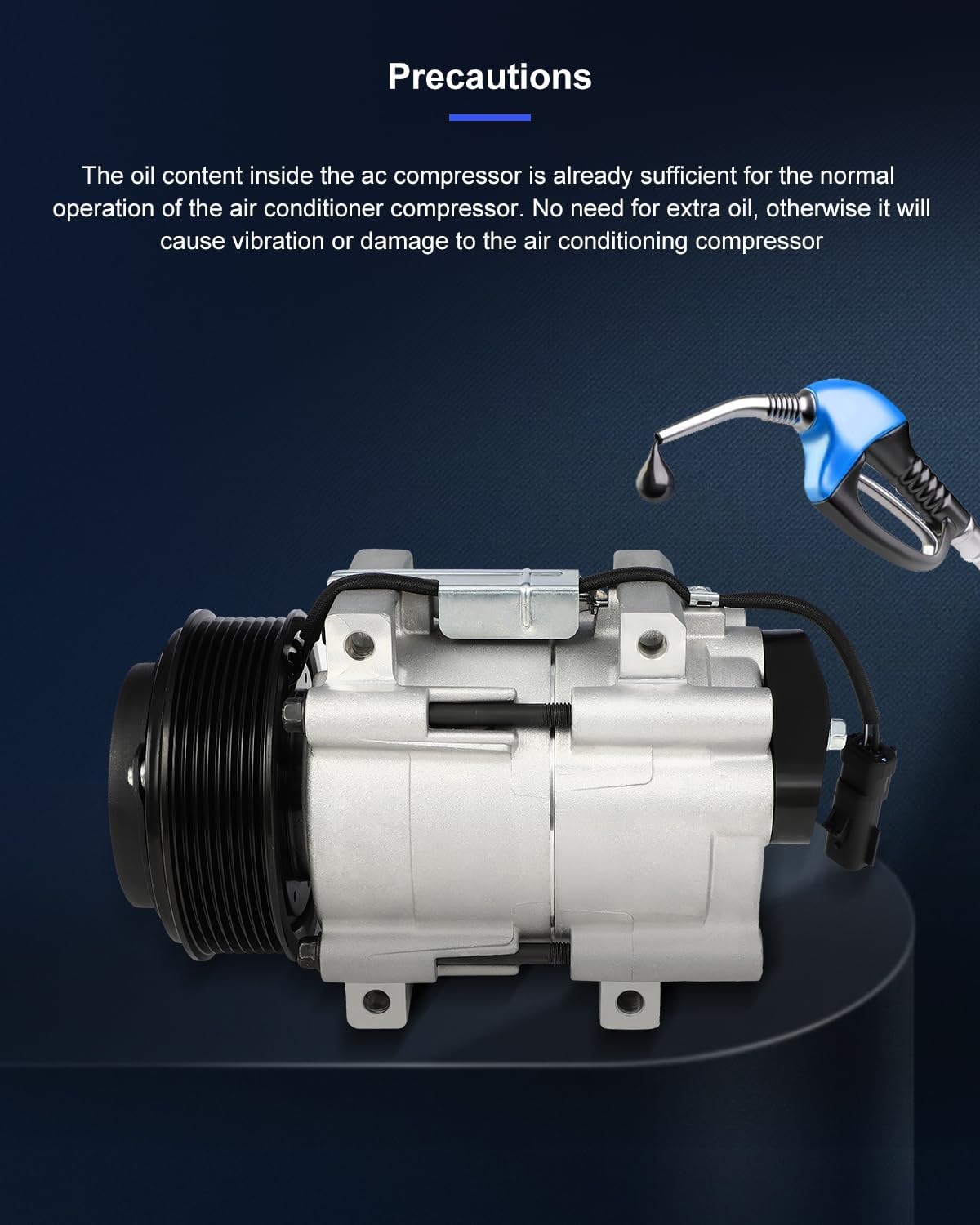 ECCPP AC Compressor Fast Cooling Fit for Dodge for Ram 2500 3500 5.9L 6.7L 2006 2007 2008 2009 Air Conditioning Compressor