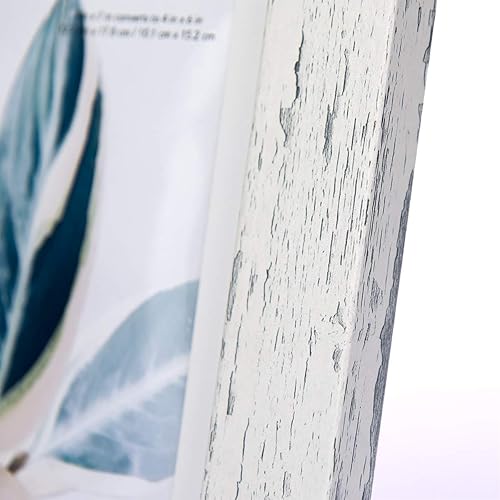 Vista 111 de Scholartree - Marco de fotos rústico de madera para mesa o montaje en pared. Beige,Negro,Marrón,Gris,2-Blanco,Azul,Marrón claro,Marrón