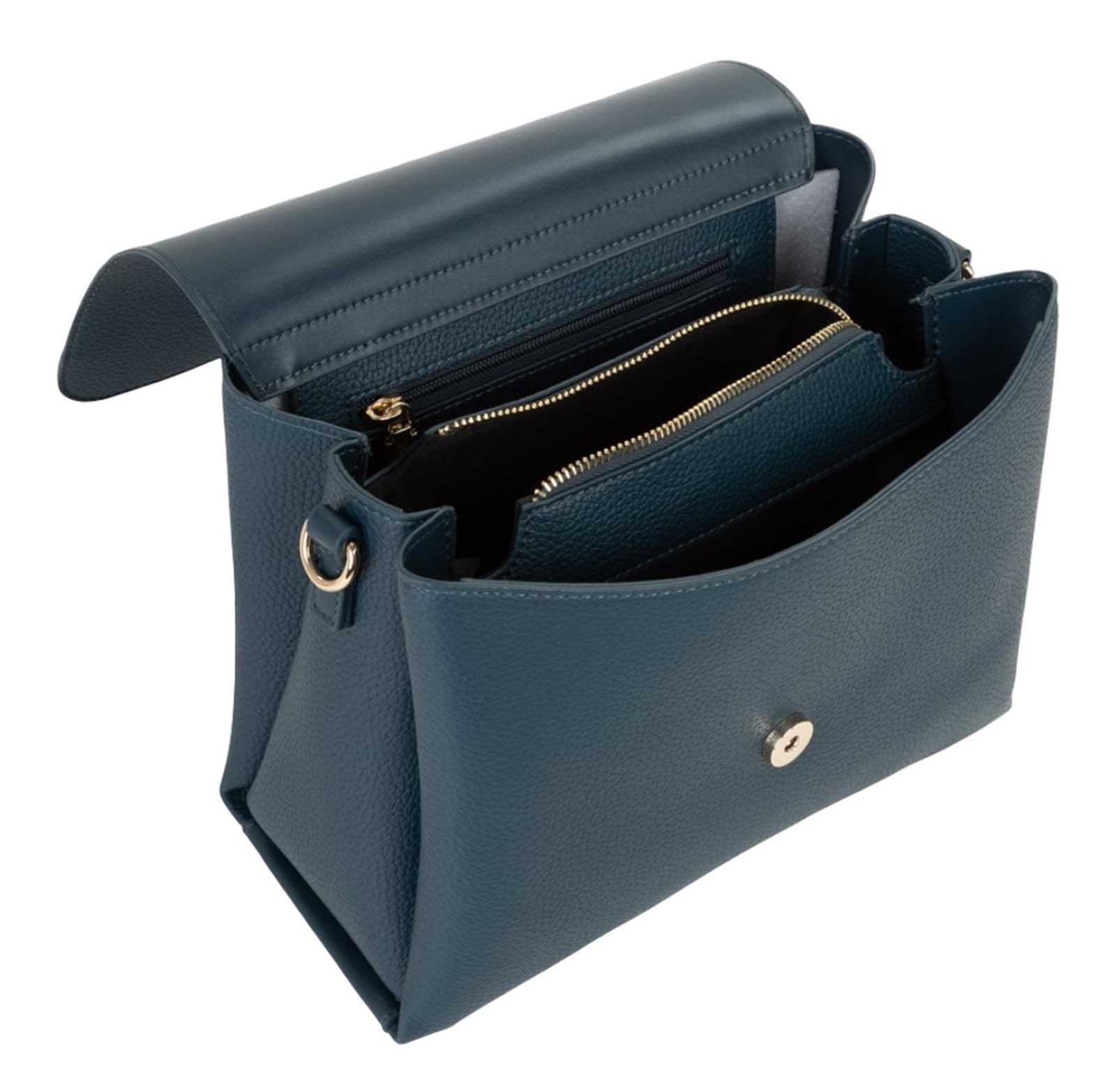 Valentino bolso bandolera Alexia Crossbody Bag Petrolio azul petróleo