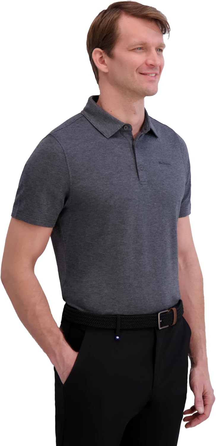 Ben Sherman Mens Golf Shirts– Sport Athletic Fit, UPF+, Moisture-Wicking, Odor Resistant, Casual Shirt - Image 2