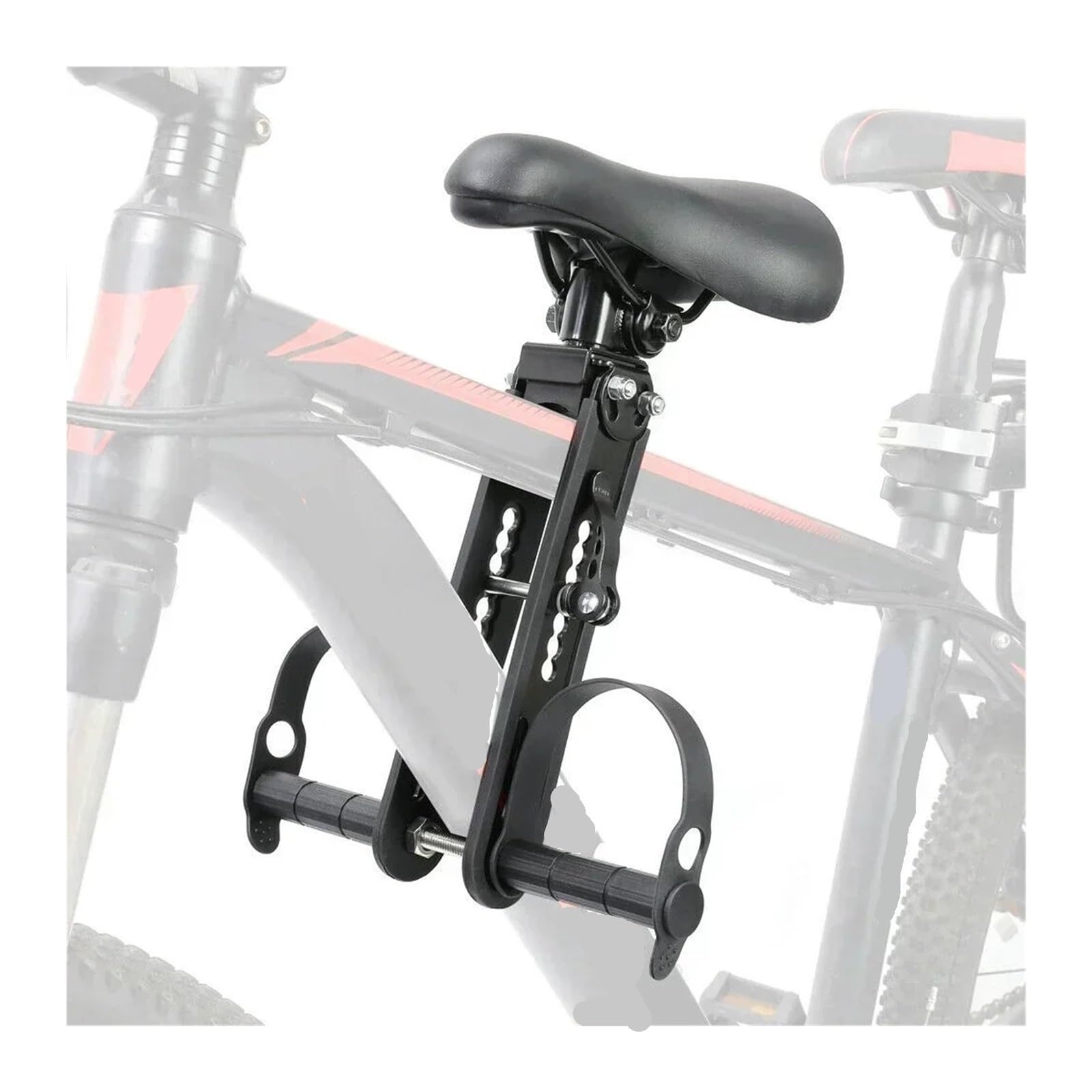 Genérico Asiento de Bicicleta for niños, Marco Frontal de Bicicleta de montaña, sillín for niños con Manillar de Seguridad, cojín for Asiento de bebé, Accesorios for Bicicleta