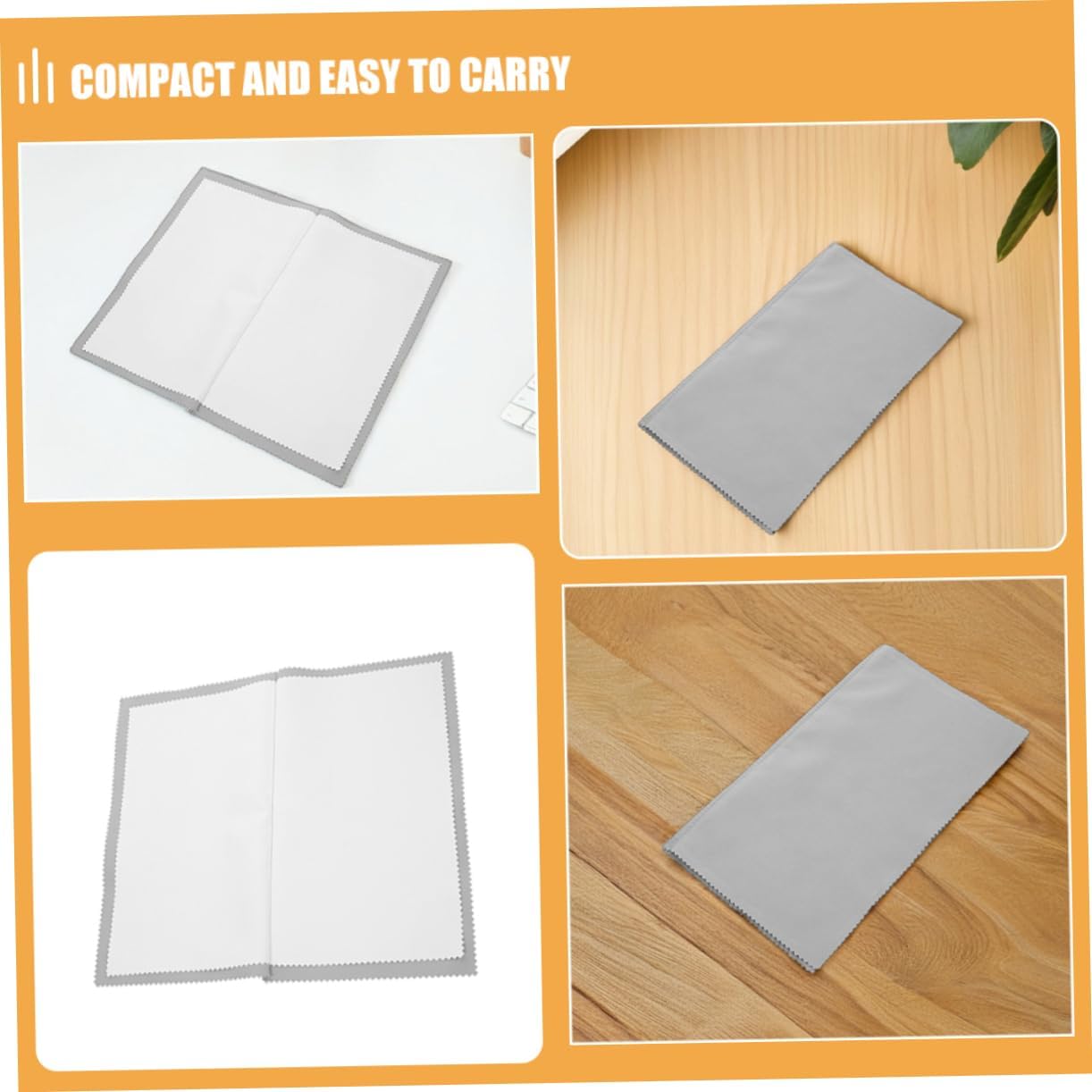 Gadpiparty 3pcs Multi-Layer Jewelry Cleaning Cloth Silver Polishing Cloth for Tarnish Removal and Restoration of Shine for Silver and Diamonds