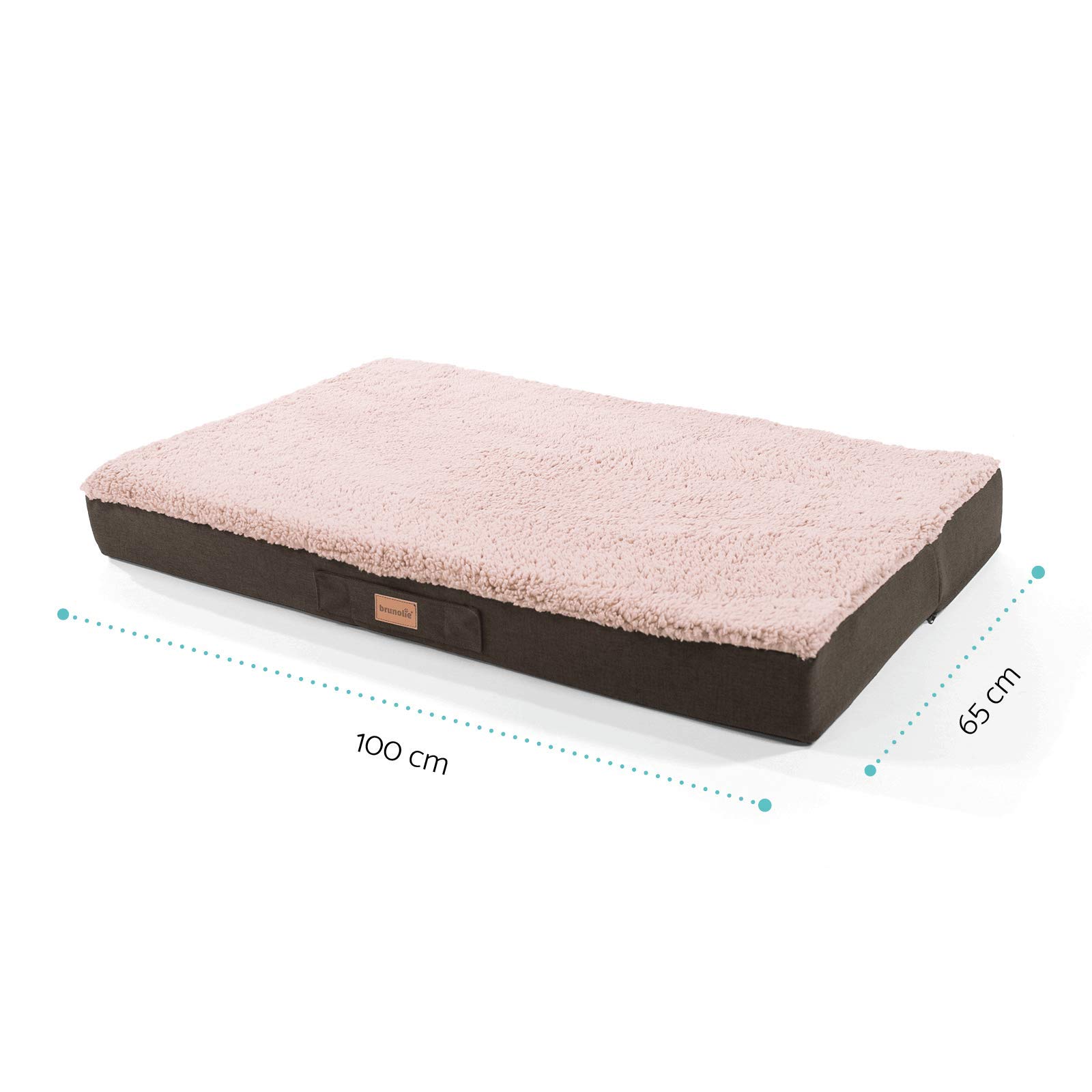 Hundesofabett Klein – Weiches Plüsch, 50x48 Cm, Rutschfeste Unterseite | Waschbar, Anti-Angst, Für Welpen