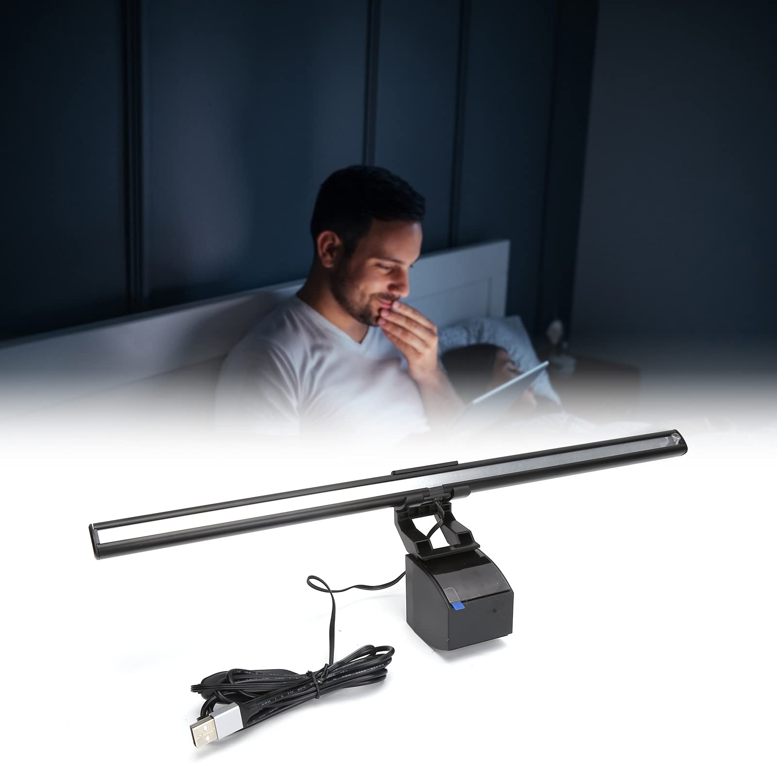 Yosoo Health Gear Barre de Lumière pour Moniteur, Lampe de Lecture USB