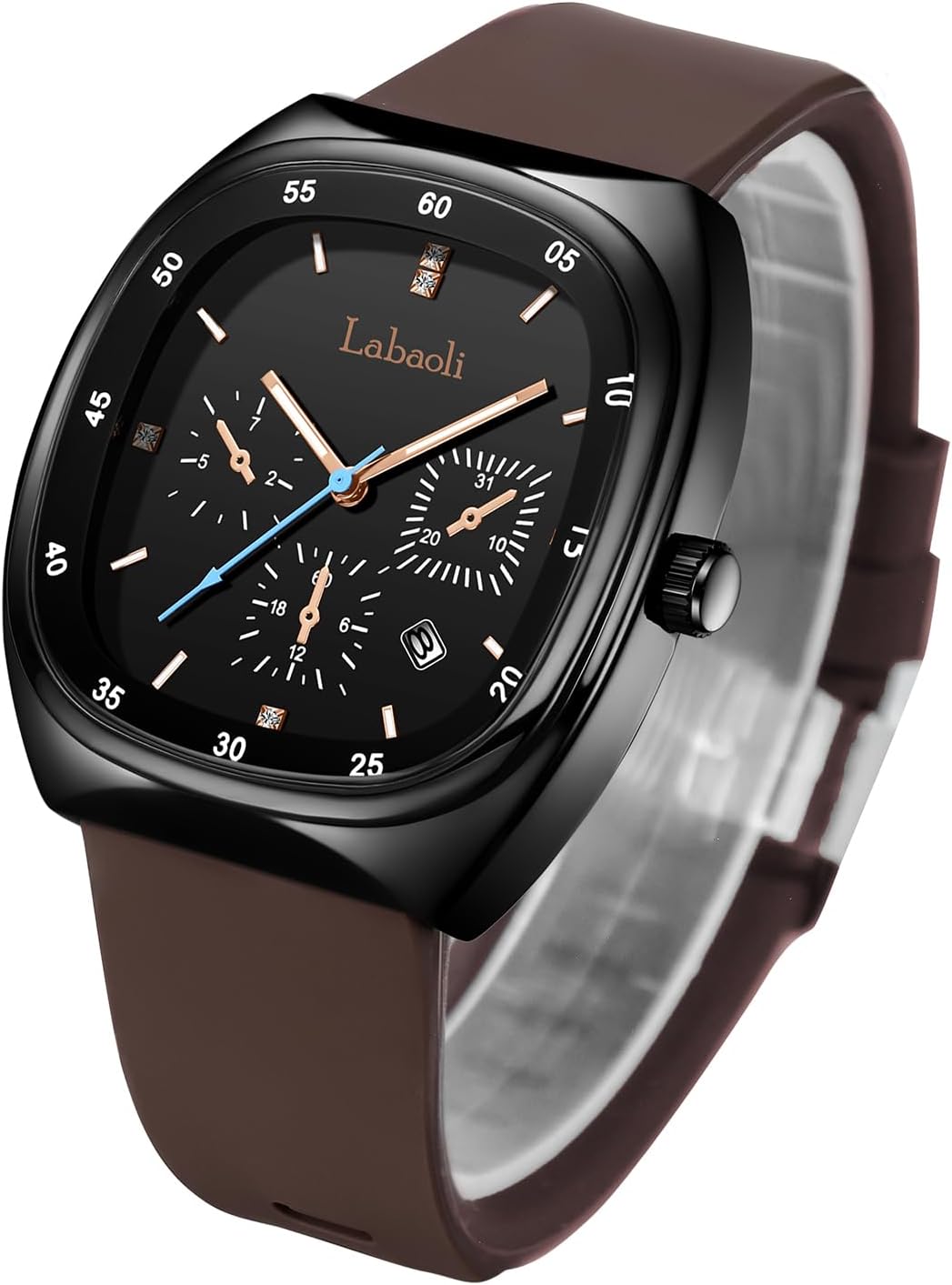 Watch, Women's Watch, Stylish and Versatile Easy-to-Read Women's Wristwatch with Silicone Strap Quartz Watch