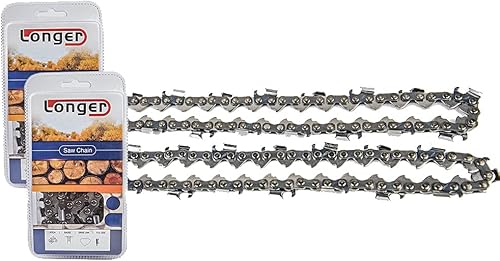 Jeremywell Hoja de cadena de motosierra R55 de 16 pulgadas, 55 eslabones de accionamiento, paso LP de 38 pulgadas, calibre 0.043 pulgadas, cadena de