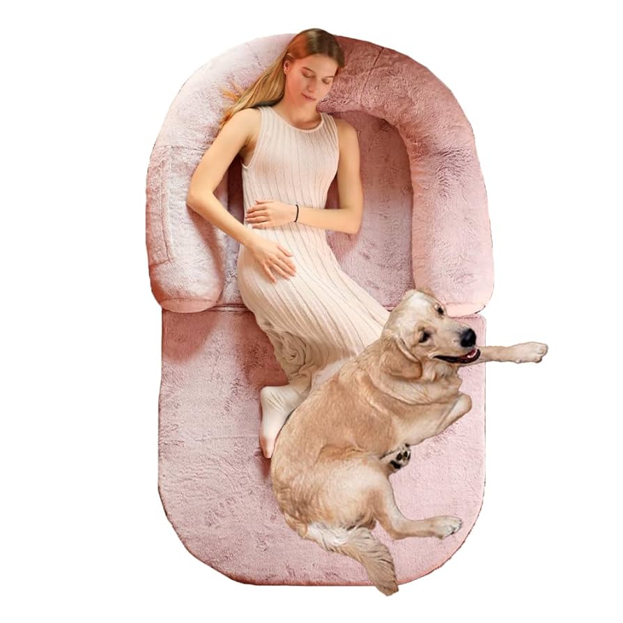 いっぬ様 Amazon | Qonimm 人間用犬ベッド 居眠り用折りたたみソファ、超