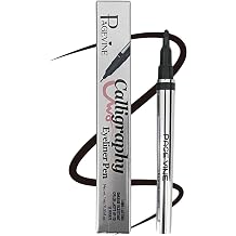PAGE VINE Calligraphy Liquid Eyeliner Pen - Waterproof Eyeliner with Chisel Tip, Smudge-Proof & Long Lasting Eye Makeup Tool for Precision Winged Cat Eye