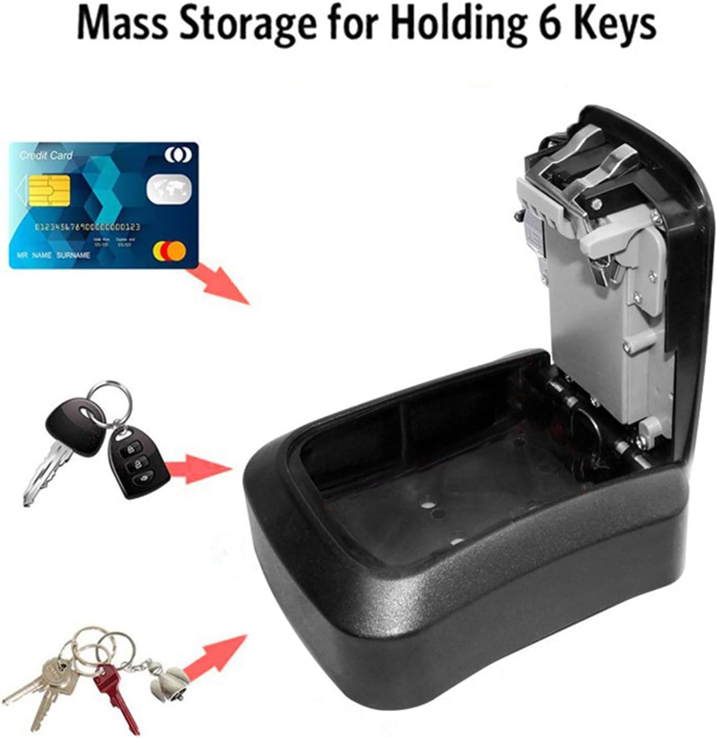 Heavy Duty Security Storage Safe Boxes Management Easy Install For Home Surfing School Garage Office Outside Wall Mounted Safe