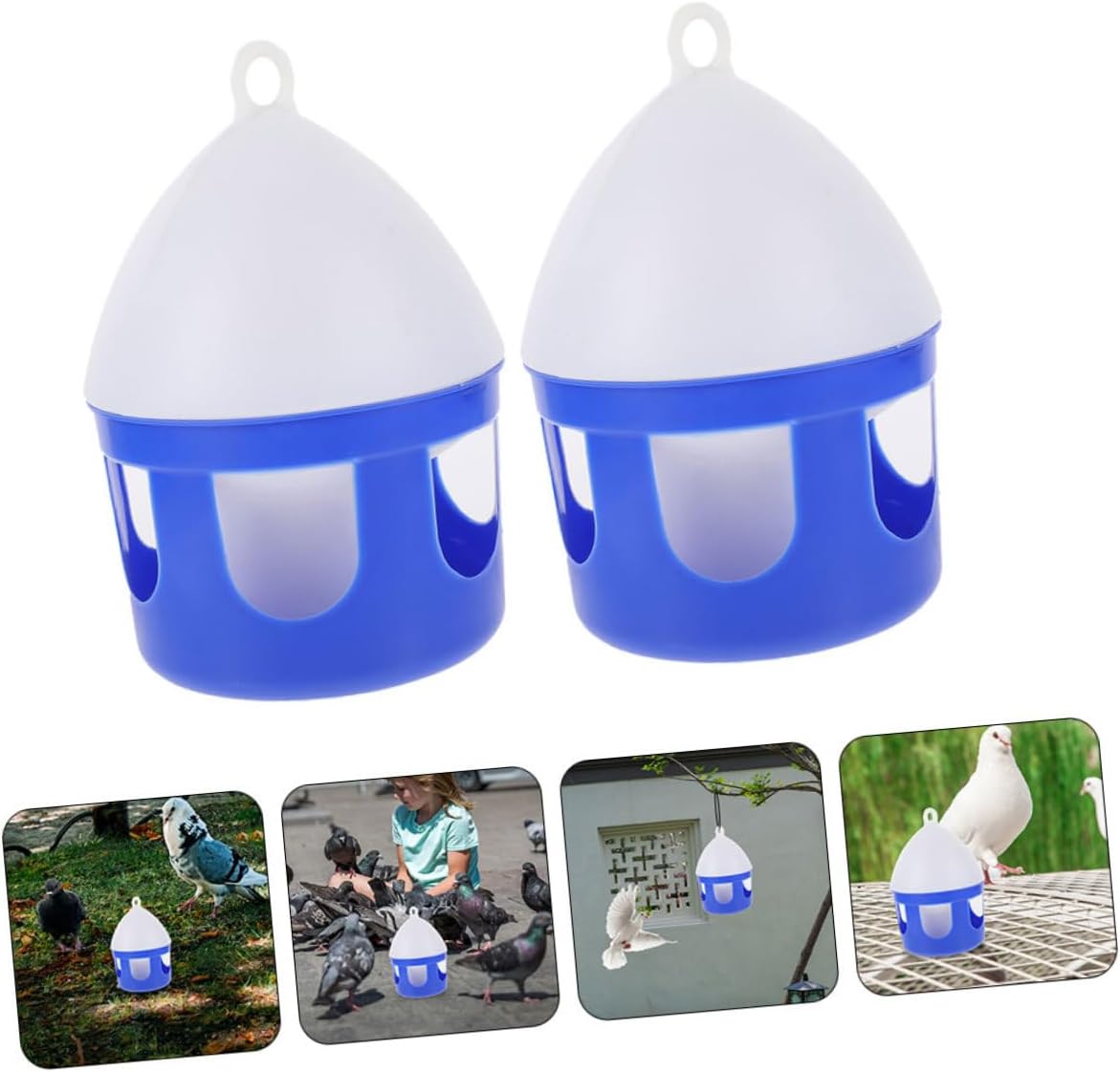 MERRYHAPY 2pcs Convenient Bird Water Feeder Pet Bird Water Container Watering Device for Parrot Pigeon Dove