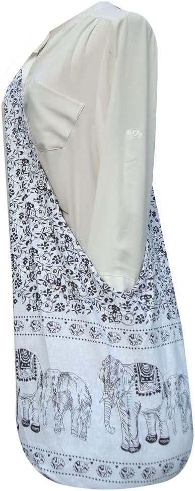 Boho White Thai Hippie Elephant Vintage Style Sling Crossbody Bag Purse Thai Top Zip Handmade New Color Hight Quality