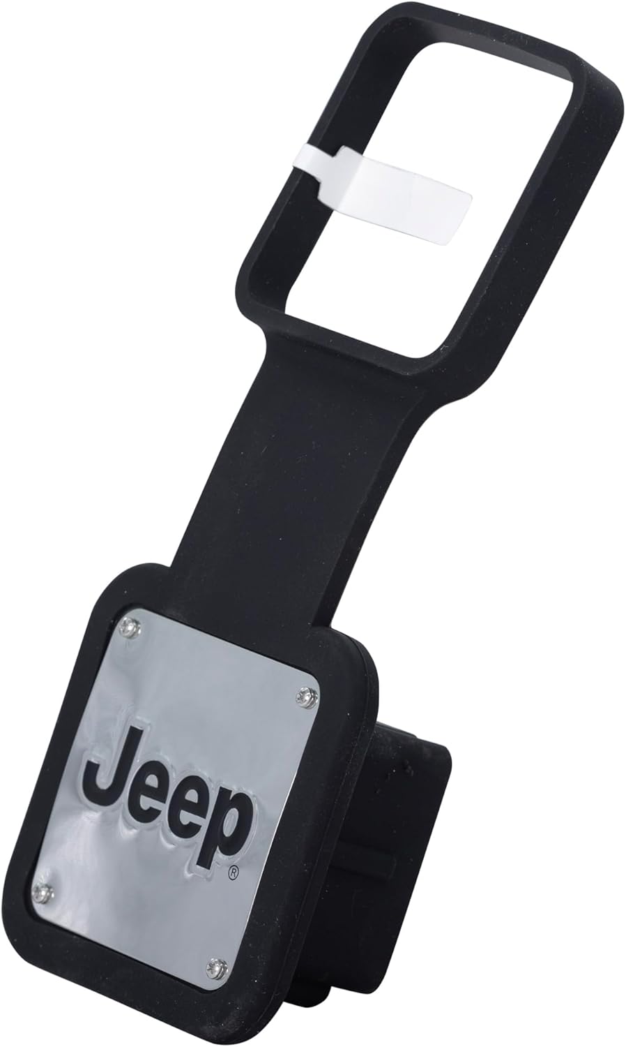 Plasticolor 002304R01 Jeep Metal Plate Silicone Hitch Plug