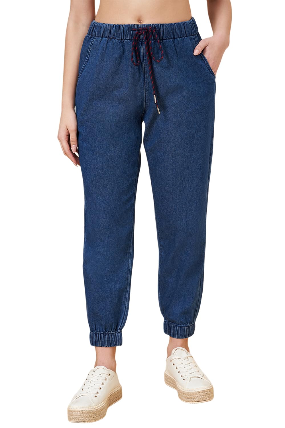 people by pantaloons Women's High Rise Relaxed Joggers-picture-44