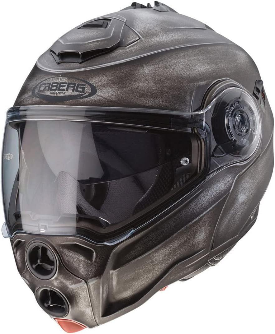 Caberg Droid Flip Up Front Modular DVS Motorcycle Helmet Lid - Rusted Iron S