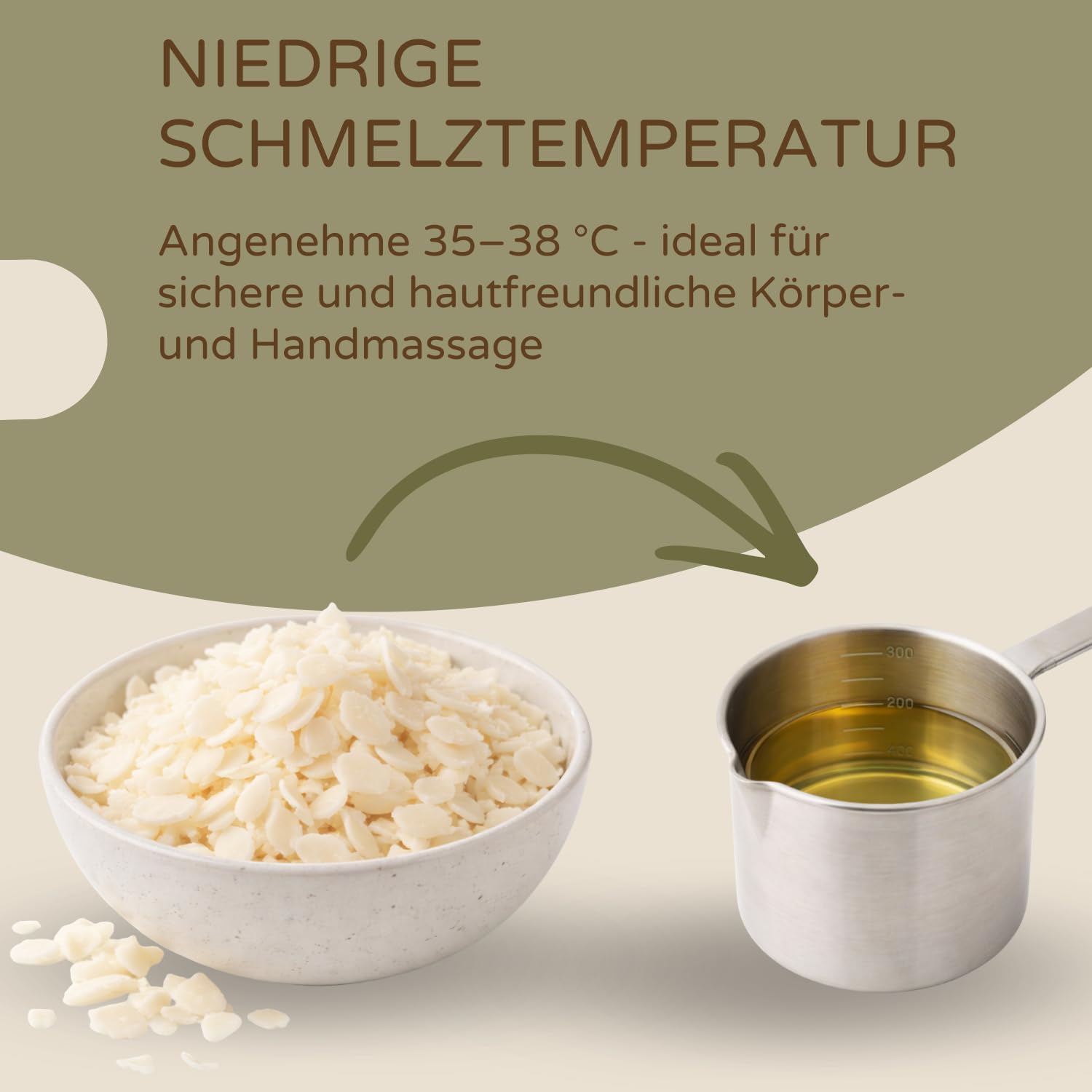Wosk Sojowy 5kg do Masażu 100% Naturalny Wysokiej Jakości Wegański Wosk Sojowy bez GMO Temperatura Topnienia 34-39°C Wosk do Masażu Ciała