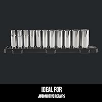 Vista 4 de CRAFTSMAN Juego de enchufes profundos, unidad de 12 pulgada, SAE, 12 puntos, 11 piezas (CMMT12048)