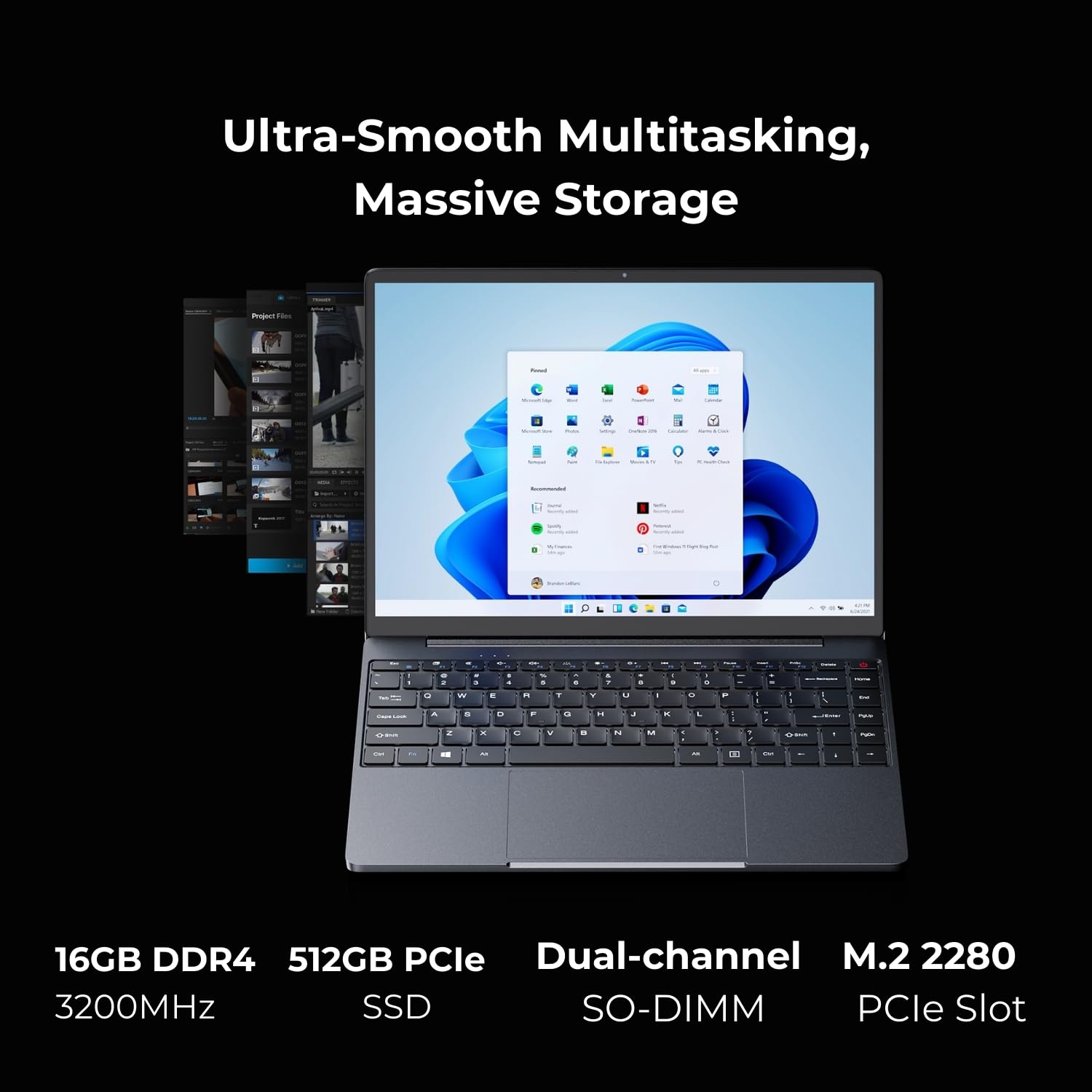 CHUWI CoreBook X AMD Ryzen™ 5 7430U Laptop, 16GB DDR4 512GB SSD