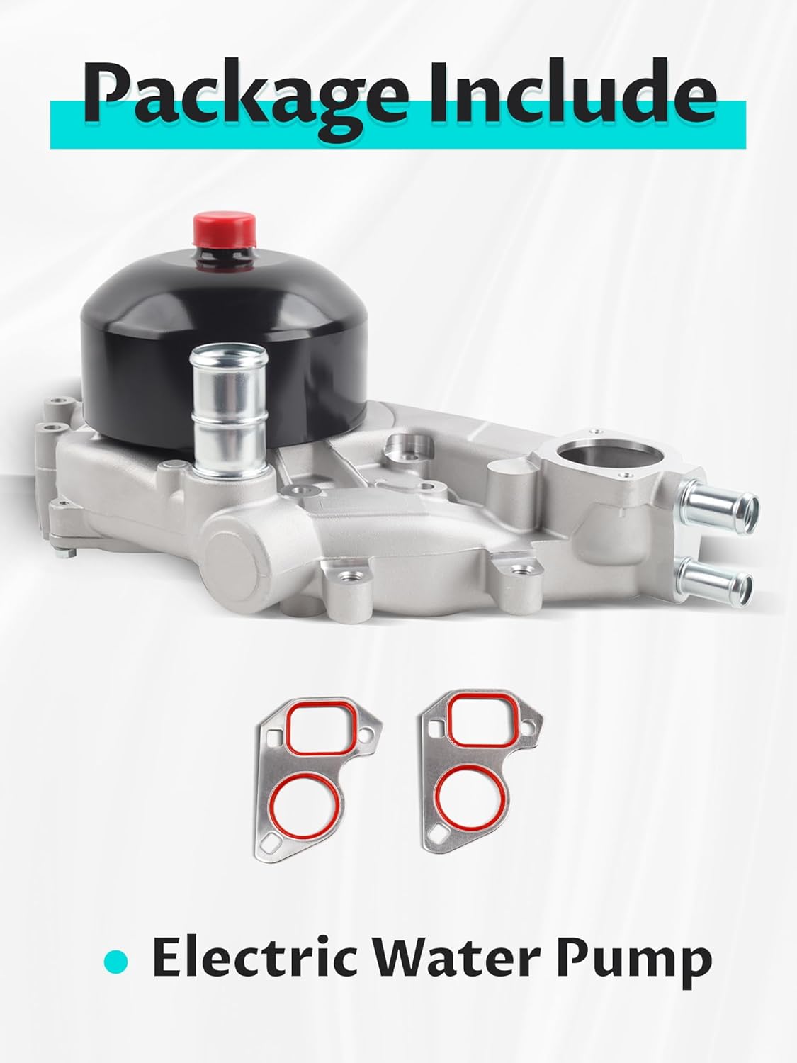 AW5081 Engine Water Pump with Gasket Compatible with 01-04 Avanti, 98-02 Camaro, 97-04 Corvette, 98-02 Firebird, 04-05 GTO 5.7L/6.0L Replace for AW5081, 19195105