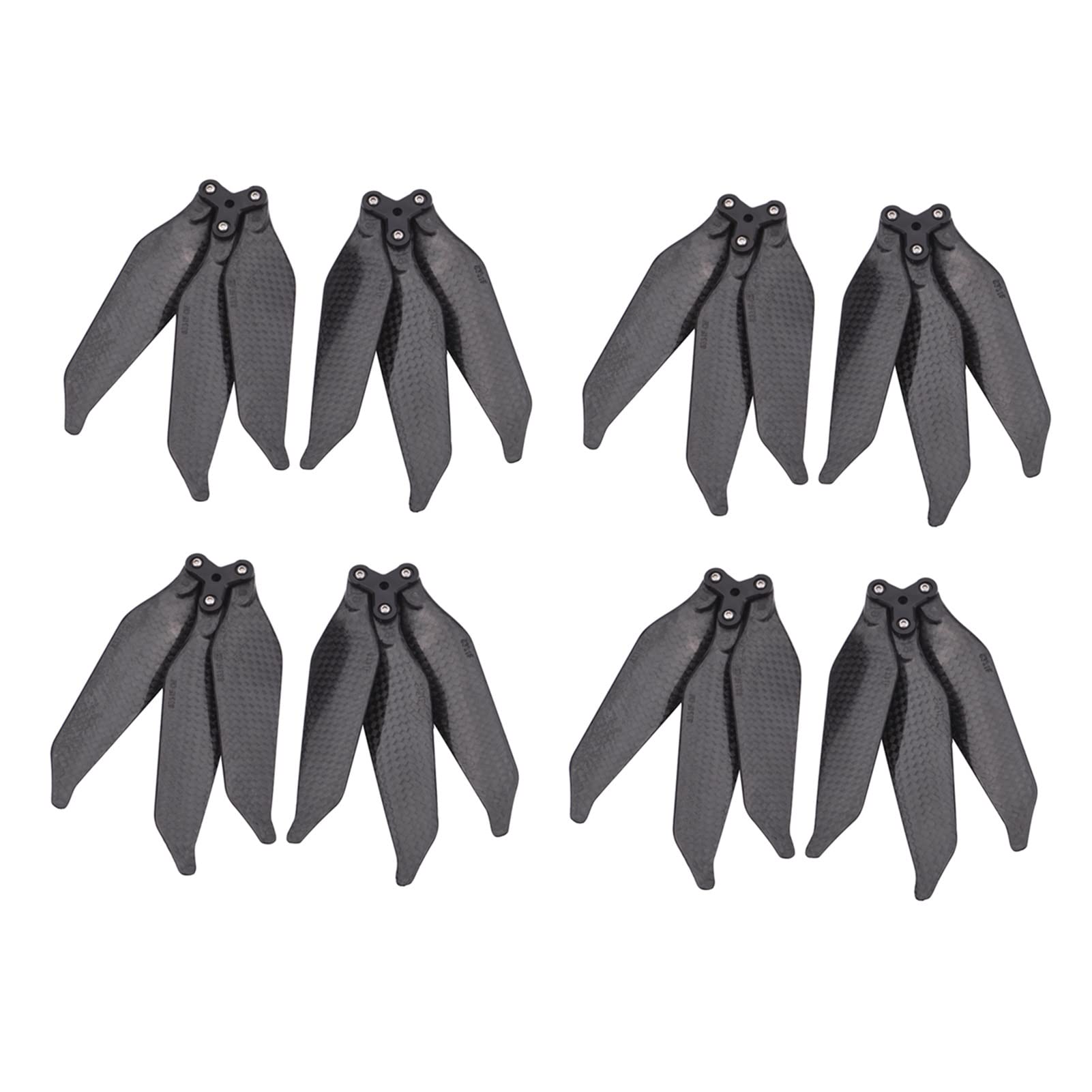 8 Uds 8331 hélice de fibra de carbono de bajo ruido accesorios de 3 aspas kits de repuesto de ala piezas de repuesto, for Dron DJI Mavic Pro Platinum Drönarbytesblad