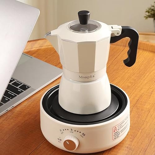 Miniatura 7 de Tissting Estufa eléctrica de 500 W, 110 V, mini calentador de tetera eléctrica, estufa de vidrio para tetera, quemador de placas calientes, estufa