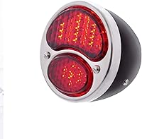 Vista 5 de United Pacific 110895 Luz trasera, 31 LED secuencial, con carcasa negra y borde de acero inoxidable, para Ford 1928-1931, R/H