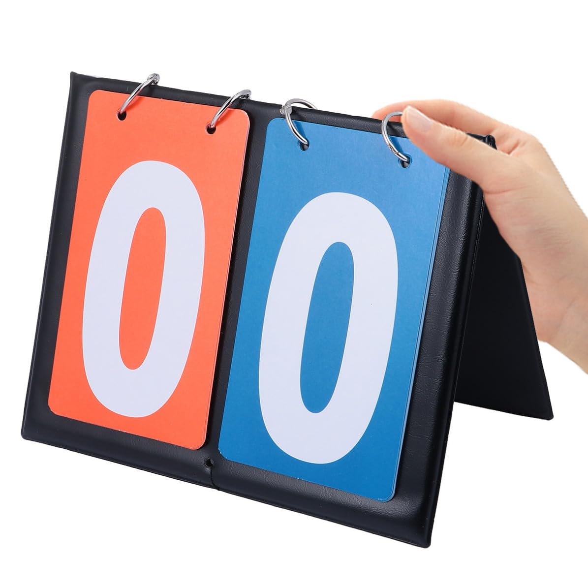 HOMOCONO Basketball Scoreboard Flipper Easy to Read Numbers for and Smooth Operation, Two-digit Pvc Material Red Portable Match Scoreboard Sports Activities and Competitions for Game Night