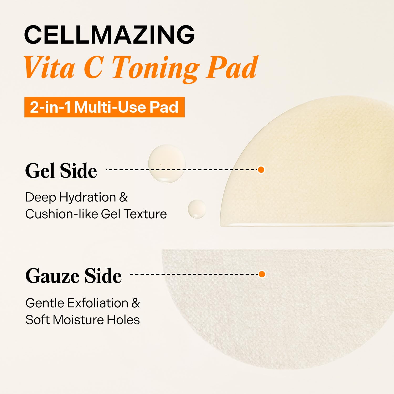 Torriden CELLMAZING Vita C Toning Pads with Vitamin C, Niacinamide & PHA
