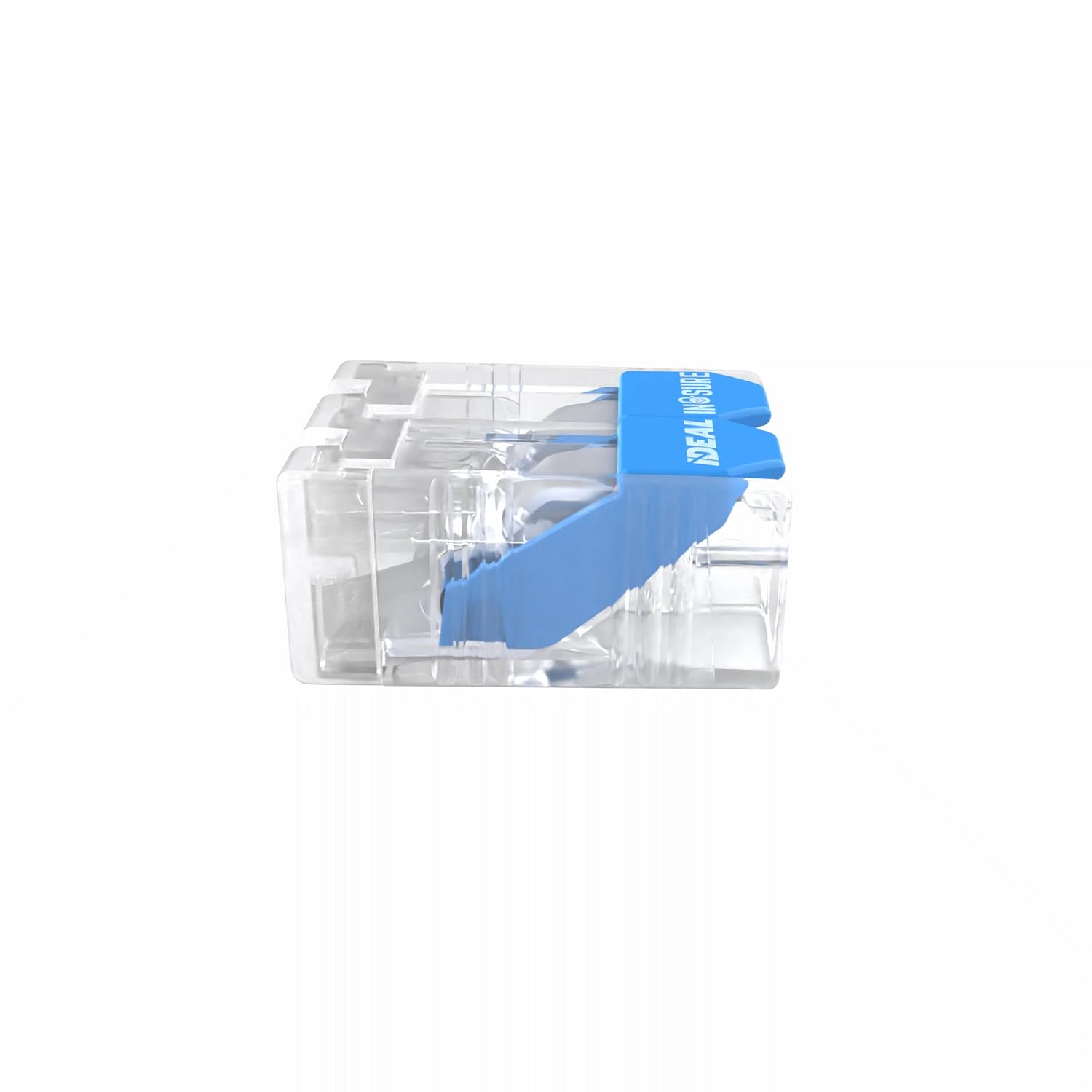 Ideal Electrical in-Sure Lever Wire Connector,10 AWG, 2-Port(30-35L32J), Jar of 350—Compact Releasable Connectors for Solid and Stranded Wires