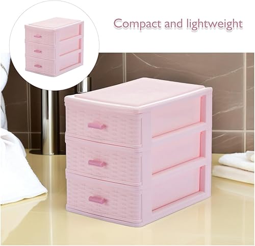 Miniatura 8 de DOITOOL Organizador de almacenamiento de escritorio de 3 capas de gran capacidad, estuche de almacenamiento de cosméticos para joyas, contenedor