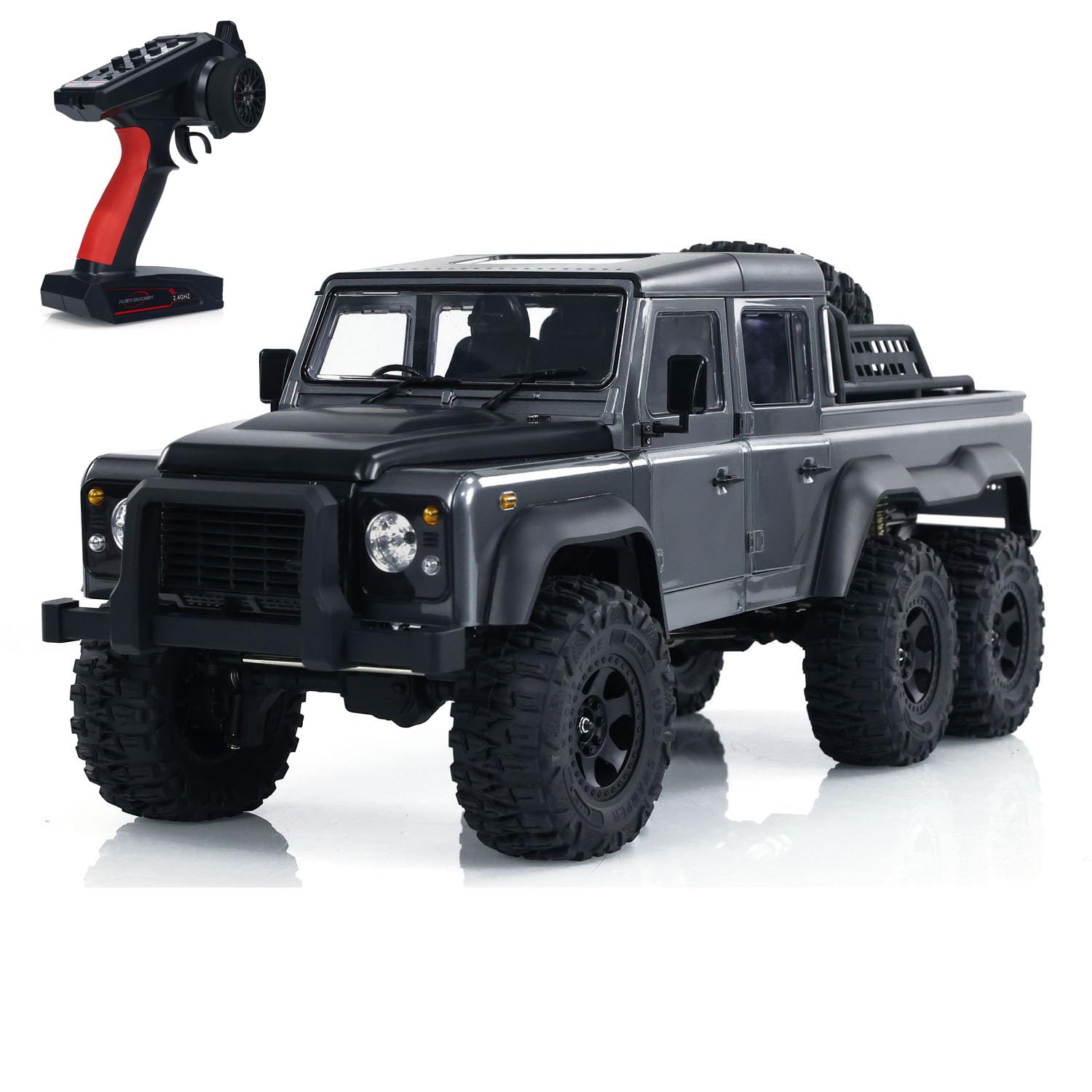 Amazon.co.jp: wheelfun 1/10スケール RC ピックアップ 6WD ロック