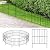 OUSHENG Small Decorative Garden Fence, 10ft (L) x 16.5in (H) Fencing, Rustproof Metal Wire Panel Border Animal Barrier for Dog, Flower Plant Edging for Yard Backyard Outdoor, Square