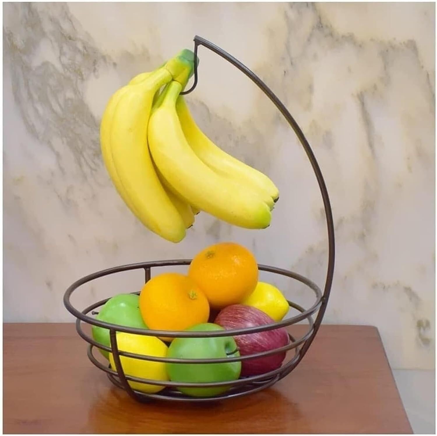 Mnuvxzaewf A Kitchen Countertop Fruit Rack-Fruit Basket Bowl Wire(A)