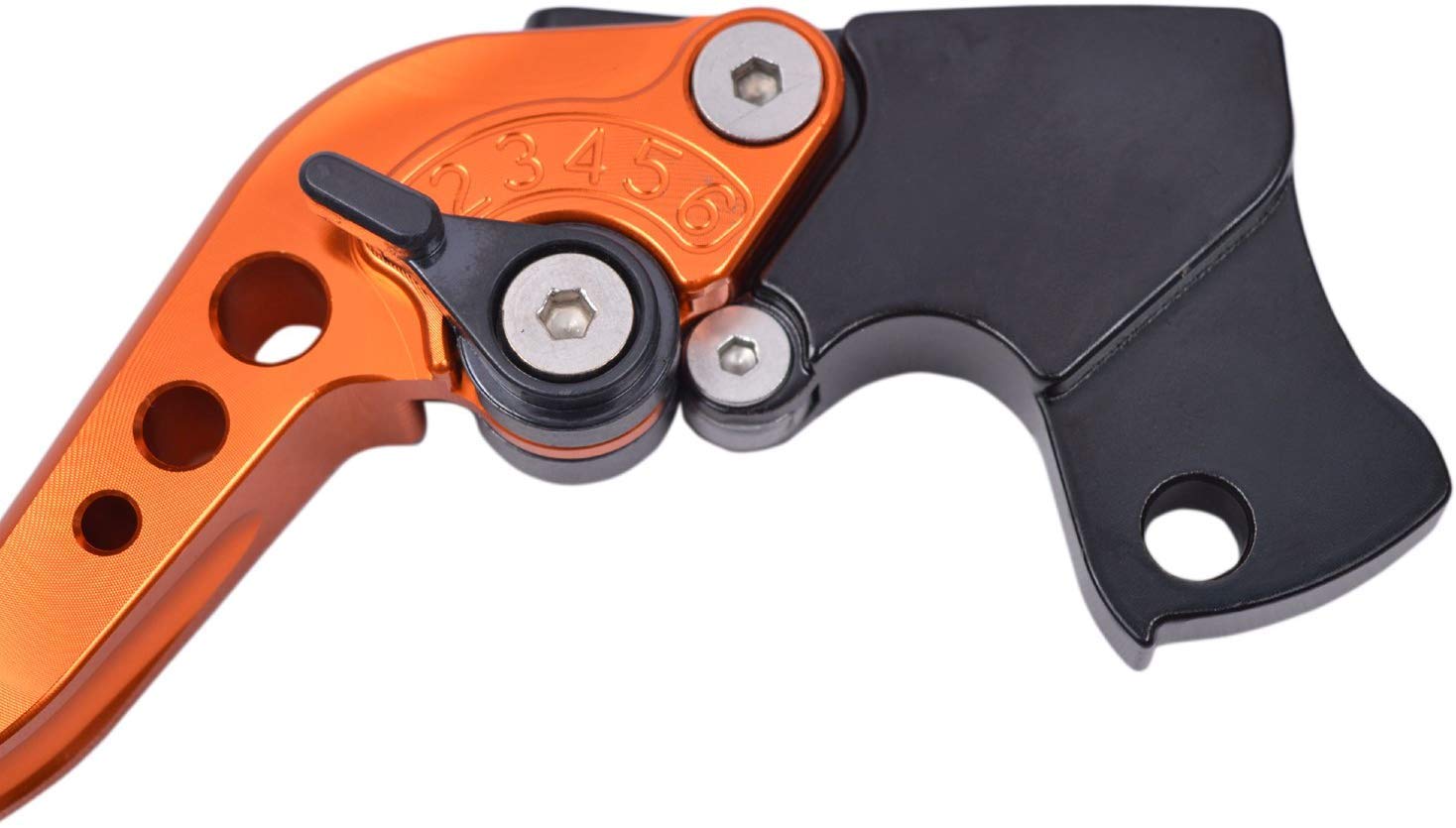 Acube Mart KTM Duke 200,250,390/RC 200,390 (2012~2019) Models Regular Size 6 Position Adjustable Aluminium Brake and Clutch Levers (Orange) 1