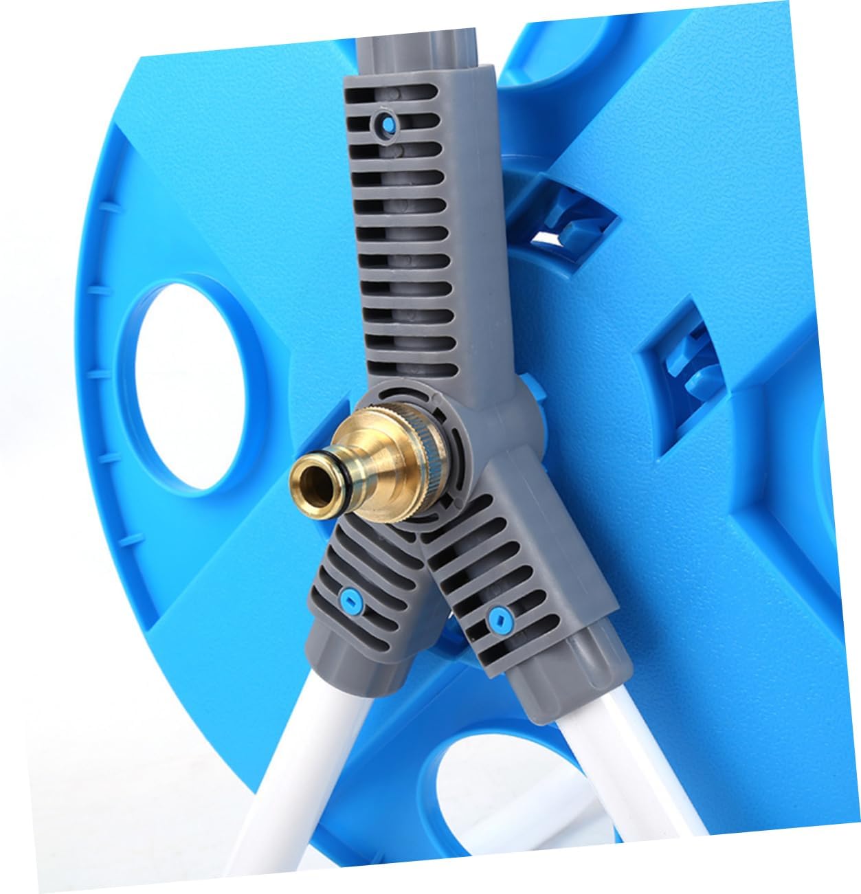 Milisten Water Hose Reel Cart for Car Wash Heavy Duty Storage Rack Holder for Lawn and Home Washing Detachable Garden Hose Holder Stable Design