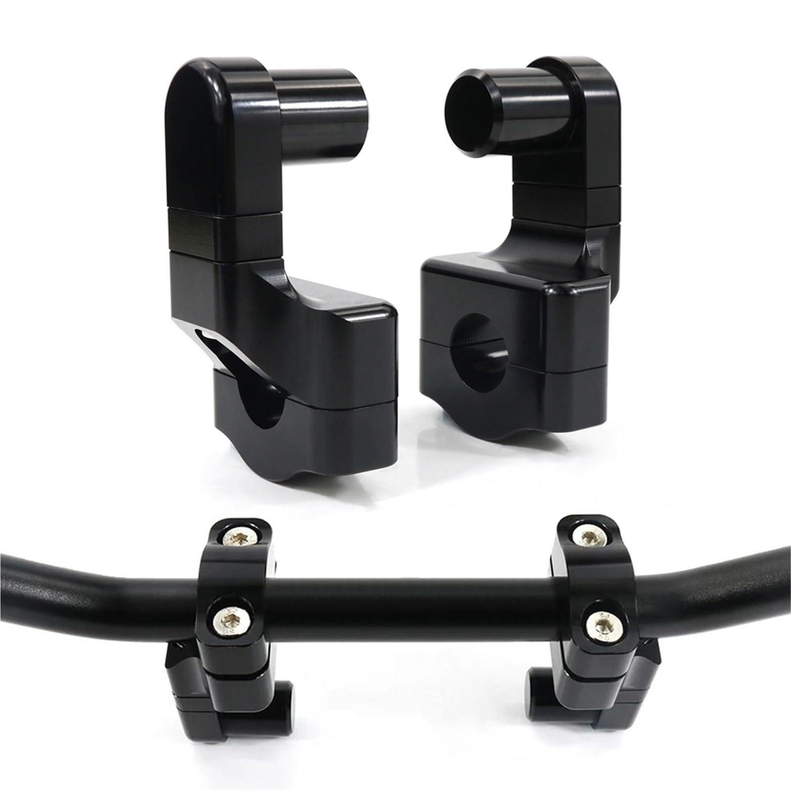 Risers Guidon 22mm Moto Pontets Rehausse Kawasaki CNC Aluminium 7/8 Pouces