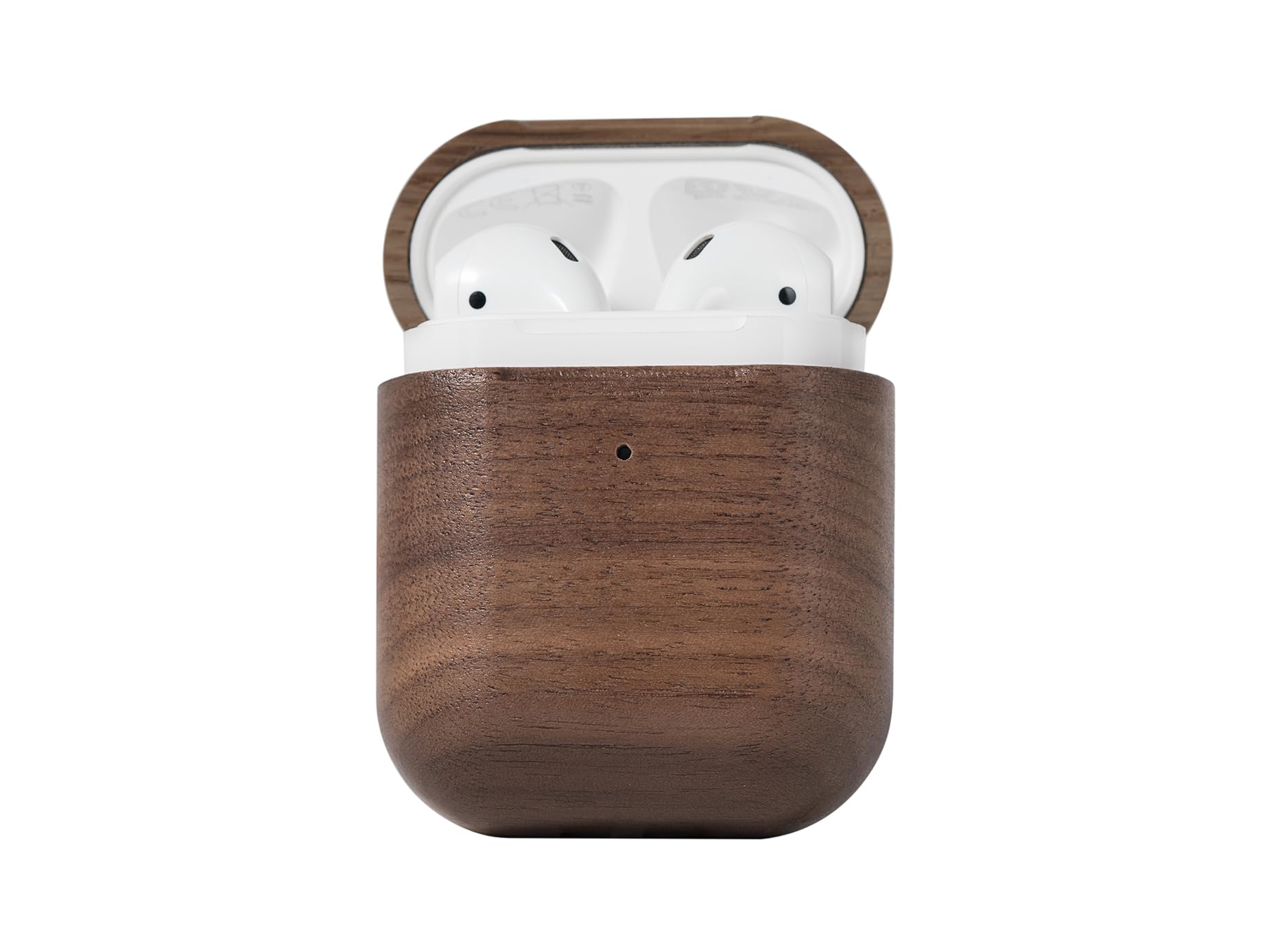 Oakywood Étui Airpods en Bois, Housse pour Écouteurs Polie À La Main Et Fabriquée À La Main, Bois Naturel, Contre Les Chutes Et Les Chocs, Compatible avec Les Airpods, Étui De Chargement, Noyer